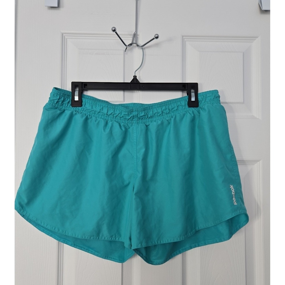 Reebok Womans Athletic‎ Shorts Size Large Turquoise